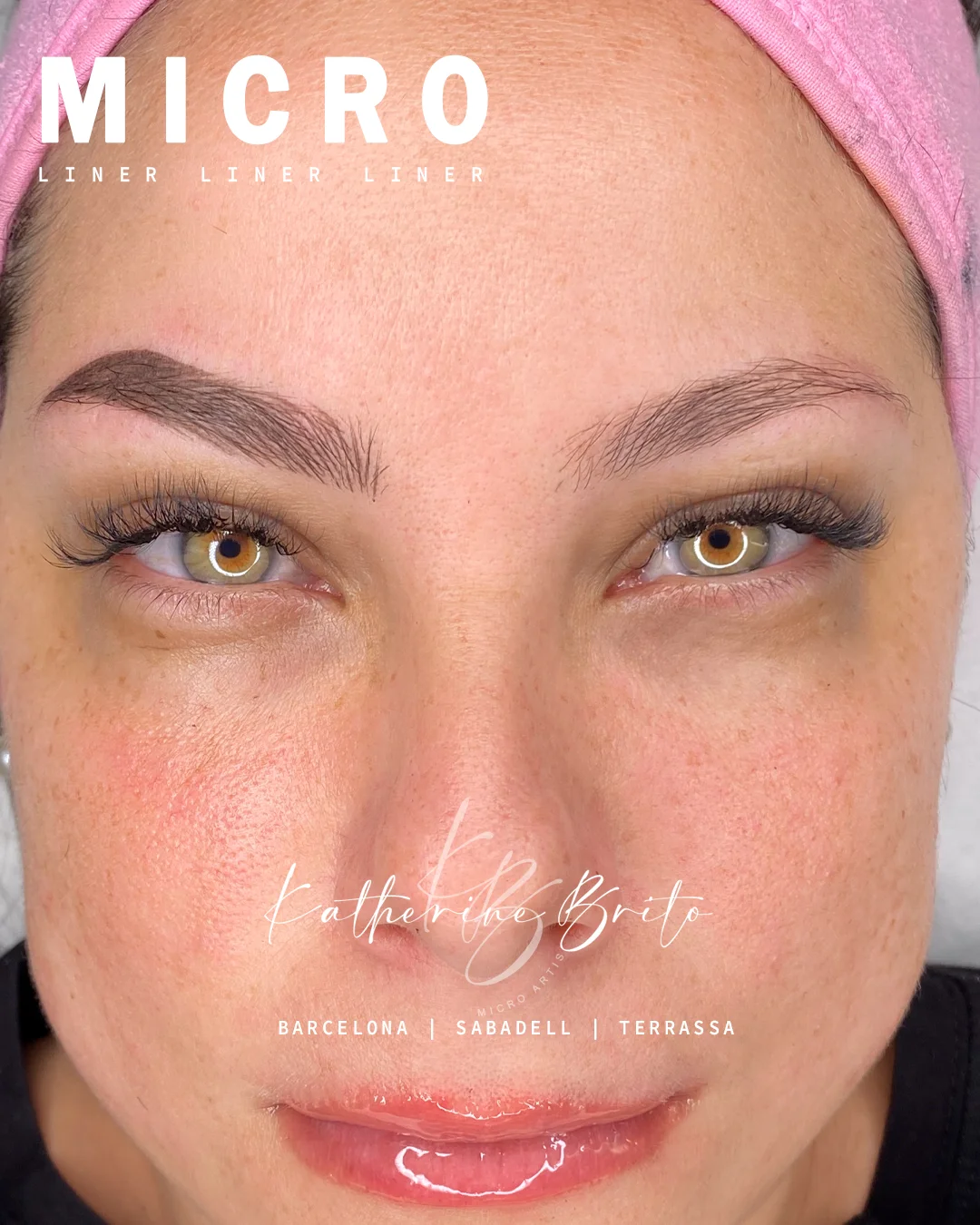 Microblading sutil cejas naturales — Katherine Brito Sabadell Terrassa