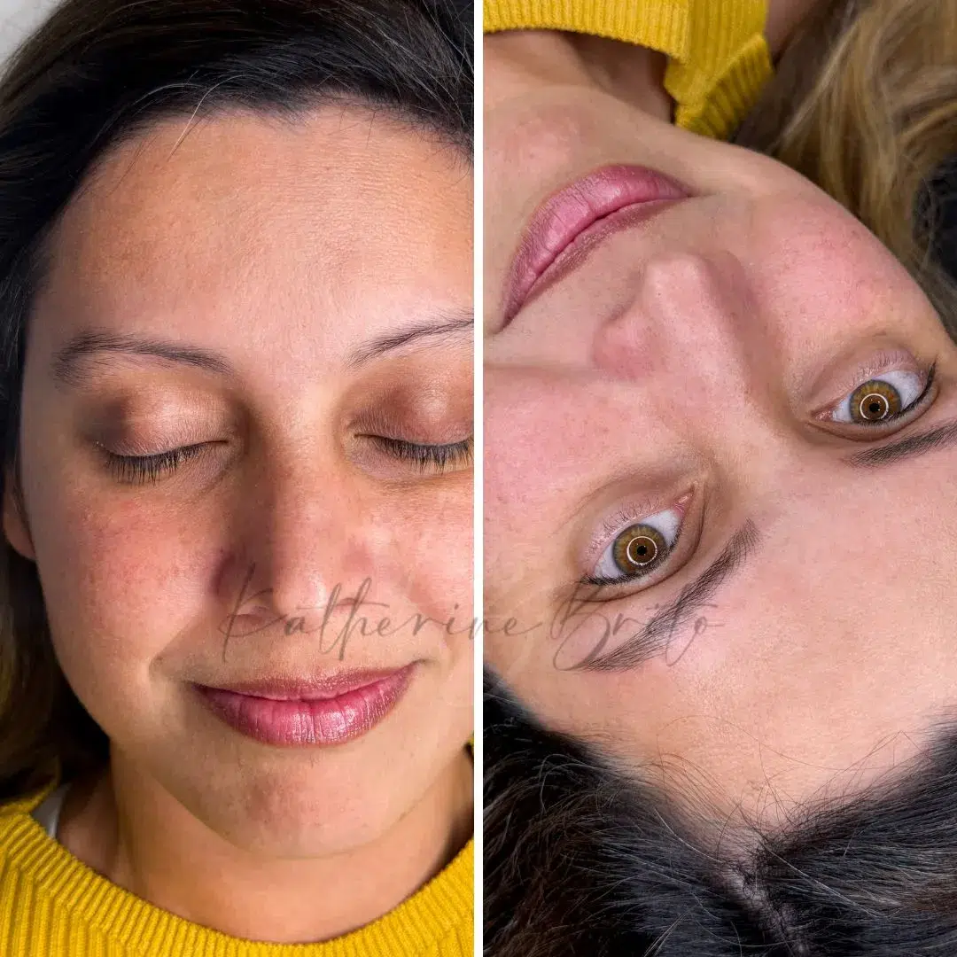 Efecto pelo a pelo realista microblading — Katherine Brito Barcelona